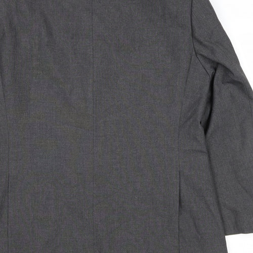 Marks and Spencer Mens Grey Polyester Jacket Suit Jacket Size 42 Regular