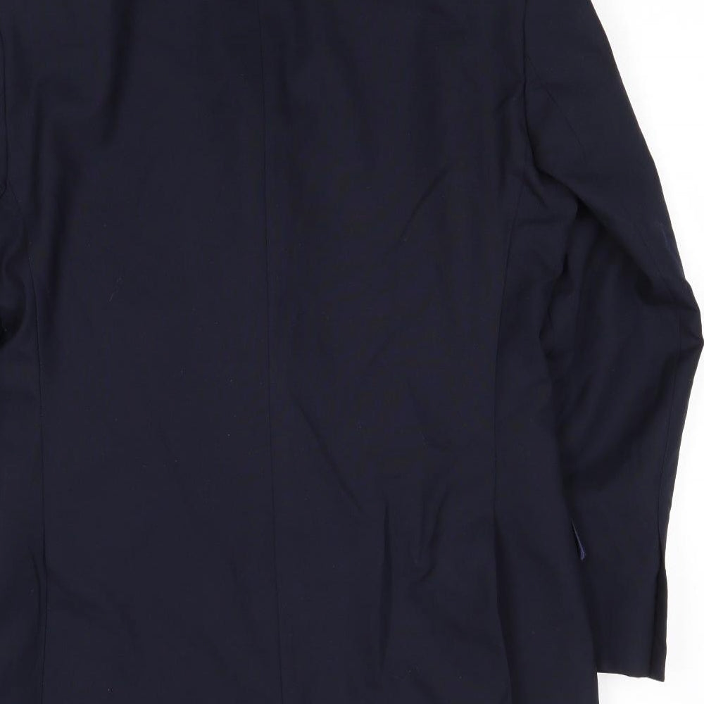 Charles Tyrwhitt Mens Blue Wool Jacket Suit Jacket Size 38 Regular