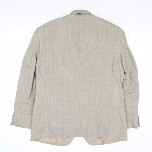 marks and Mens Beige Wool Jacket Suit Jacket Size 42 Regular