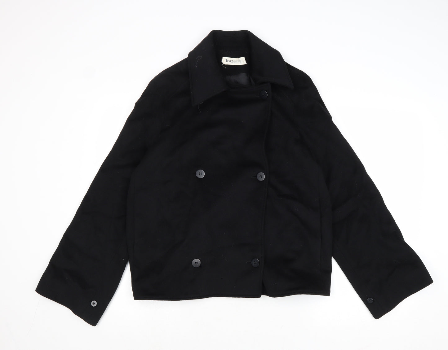 TSE Womens Black Jacket Size 10 Button