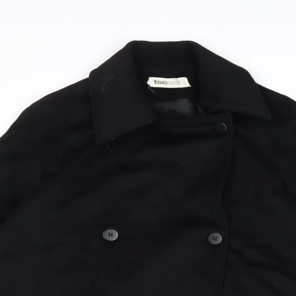 TSE Womens Black Jacket Size 10 Button