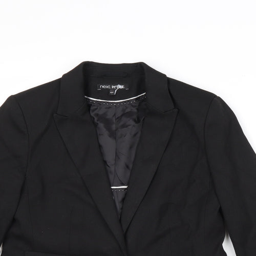 NEXT Womens Black Polyester Jacket Blazer Size 10