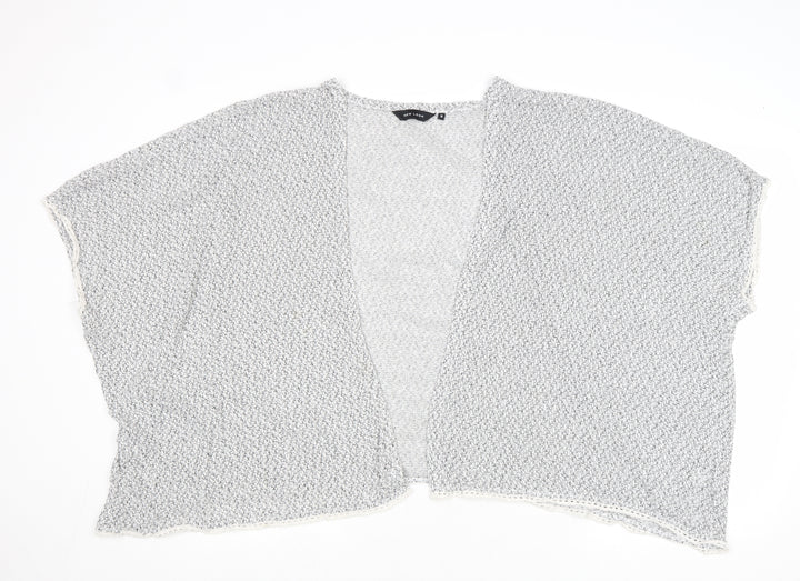 New Look Womens Grey V-Neck Polyester Cardigan Jumper Size 18