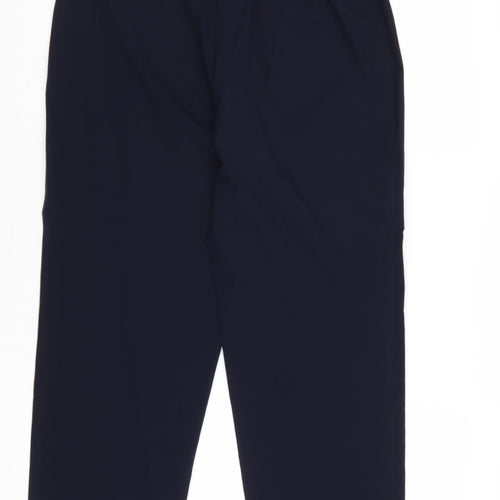 Marks and Spencer Womens Blue Polyester Dress Pants Trousers Size 10 Regular Zip