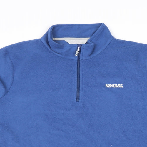 Regatta Womens Blue Polyester Pullover Sweatshirt Size 18 Zip