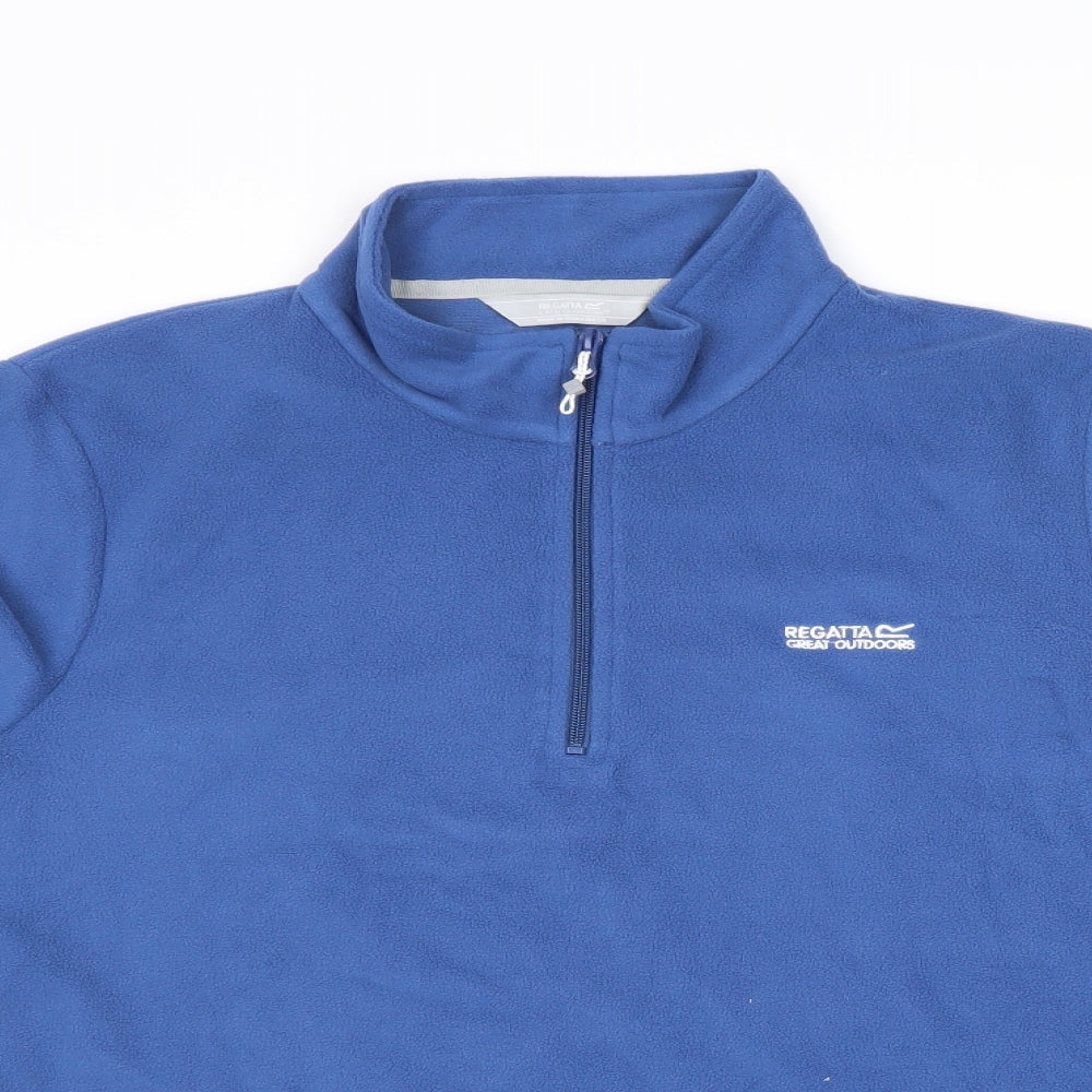 Regatta Womens Blue Polyester Pullover Sweatshirt Size 18 Zip