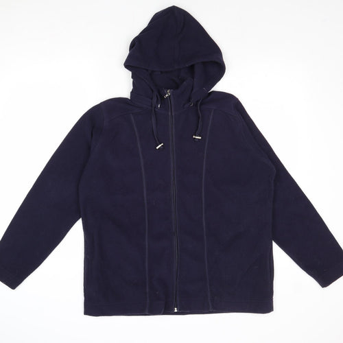 EWM Womens Blue Jacket Size M Zip