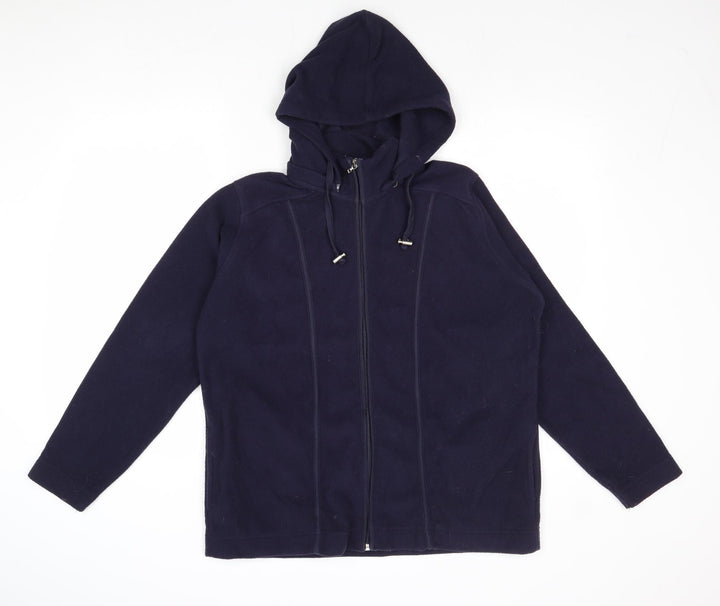 EWM Womens Blue Jacket Size M Zip