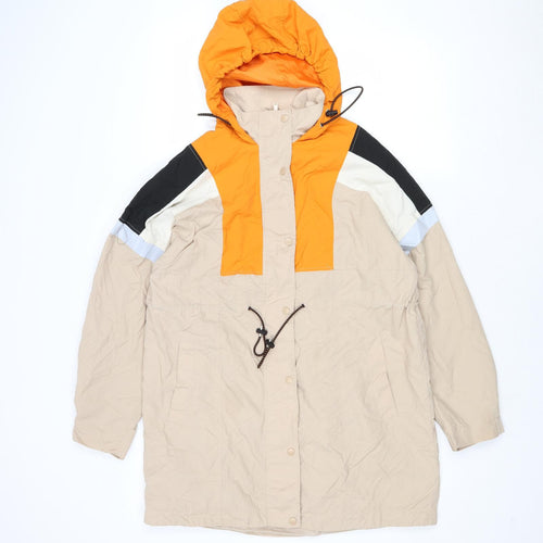 Divided by H&M Mens Multicoloured Windbreaker Jacket Size S Zip - Colourblock