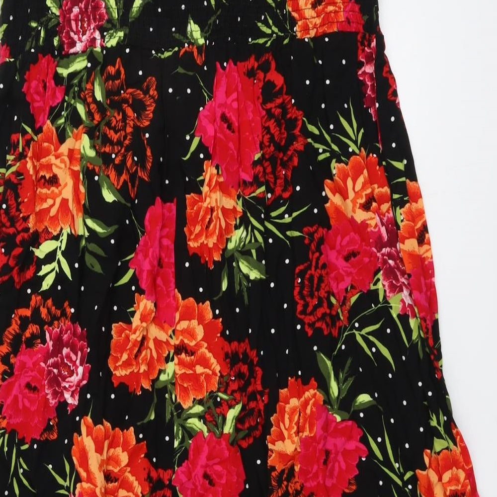 Bonmarché Womens Multicoloured Floral Viscose A-Line Size 22 Off the Shoulder Pullover