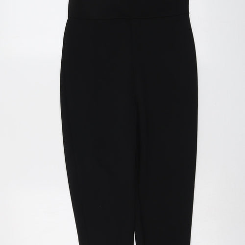 PRETTYLITTLETHING Womens Black Polyester Jumpsuit One-Piece Size 8 Pullover