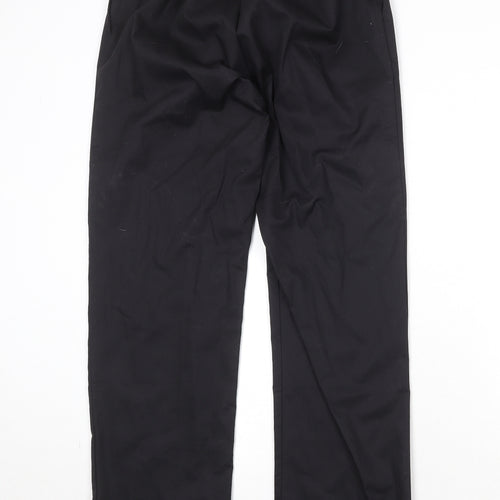 Meltemi Womens Black Polyester Trousers Size 29 in Regular Zip