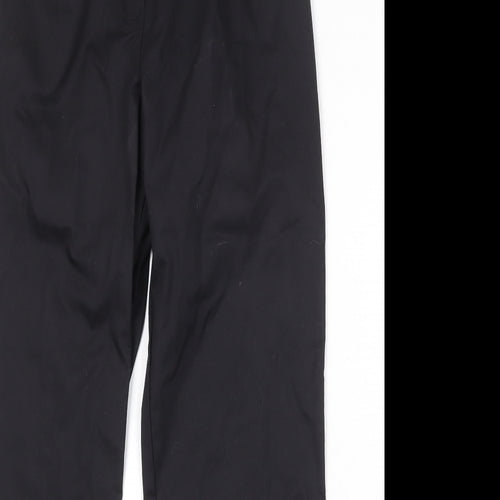 Meltemi Womens Black Polyester Trousers Size 29 in Regular Zip