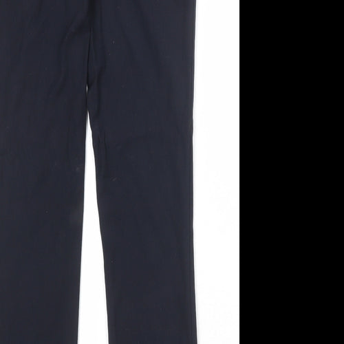 Club Class Womens Blue Polyester Trousers Size 6 Regular Zip