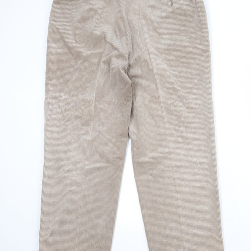 Wolsey Mens Beige Cotton Trousers Size 36 in Regular Zip