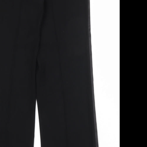 Per Una Womens Black Polyester Dress Pants Trousers Size 14 Regular Zip