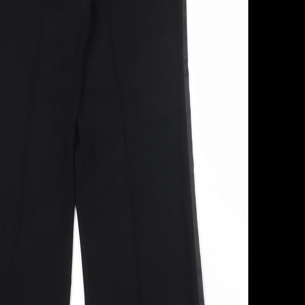 Per Una Womens Black Polyester Dress Pants Trousers Size 14 Regular Zip