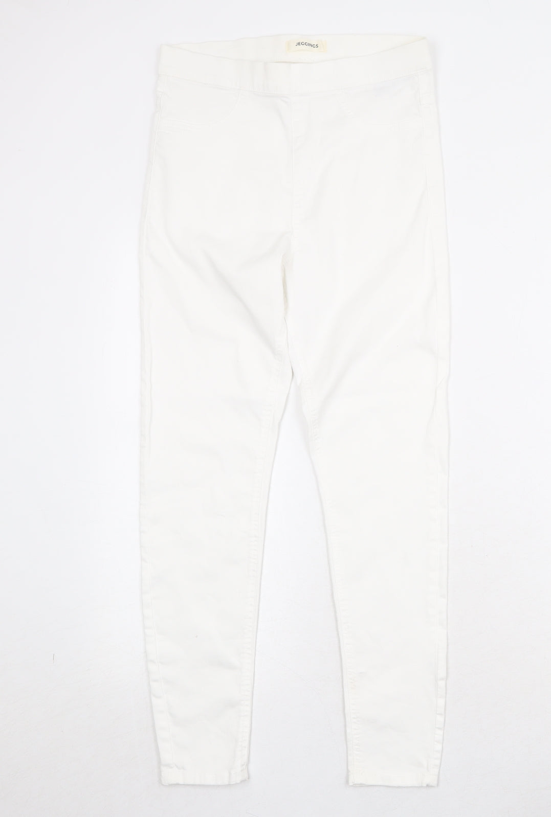 Marks and Spencer Womens White Cotton Jegging Jeans Size 10 Regular