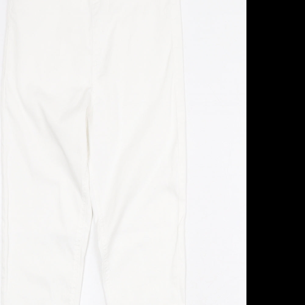 Marks and Spencer Womens White Cotton Jegging Jeans Size 10 Regular