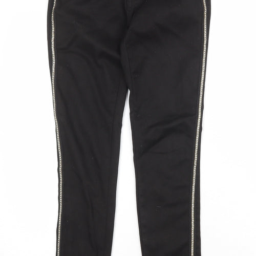 Toxik3 Womens Black Cotton Skinny Jeans Size S Regular Zip