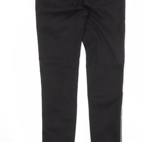 Toxik3 Womens Black Cotton Skinny Jeans Size S Regular Zip