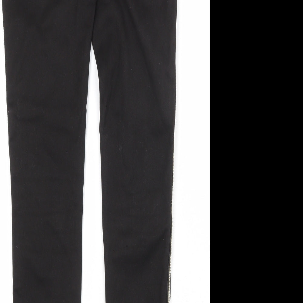 Toxik3 Womens Black Cotton Skinny Jeans Size S Regular Zip