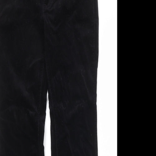 Mac Mens Black Cotton Trousers Size 32 in Regular Zip