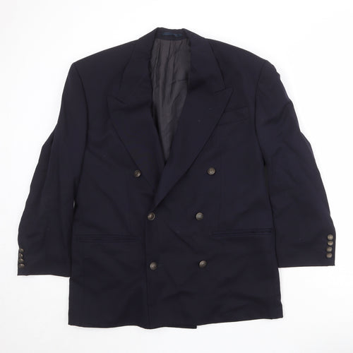 NEXT Mens Blue Wool Jacket Suit Jacket Size 40 Regular