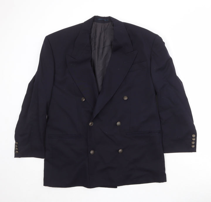 NEXT Mens Blue Wool Jacket Suit Jacket Size 40 Regular