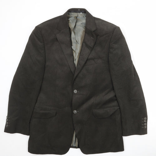 Marks and Spencer Mens Brown Polyester Jacket Blazer Size 38 Regular