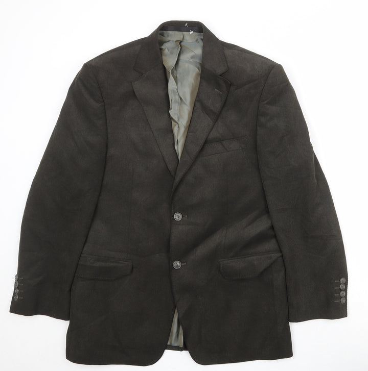 Marks and Spencer Mens Brown Polyester Jacket Blazer Size 38 Regular