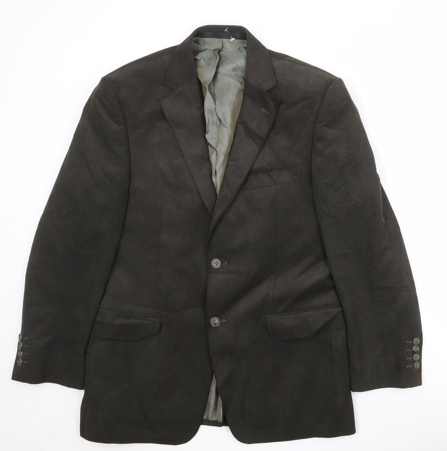 Marks and Spencer Mens Brown Polyester Jacket Blazer Size 38 Regular