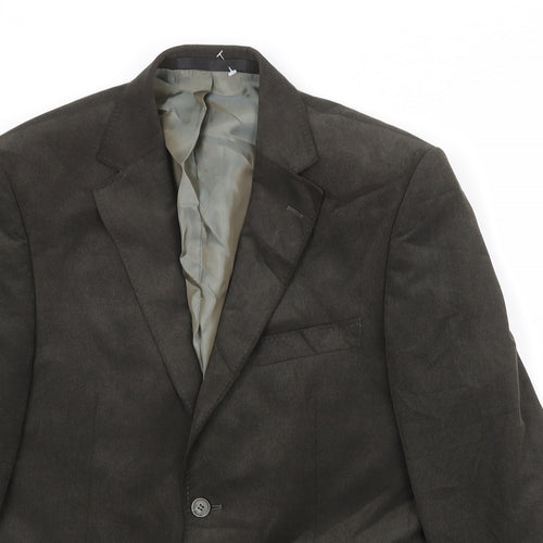 Marks and Spencer Mens Brown Polyester Jacket Blazer Size 38 Regular