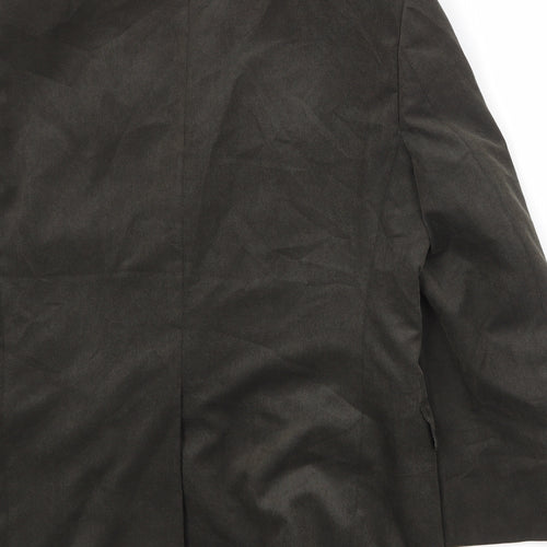 Marks and Spencer Mens Brown Polyester Jacket Blazer Size 38 Regular