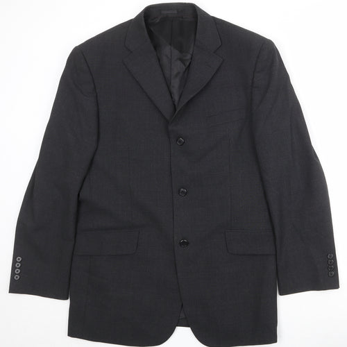 Charlton Grey Mens Grey Polyester Jacket Suit Jacket Size 42 Regular