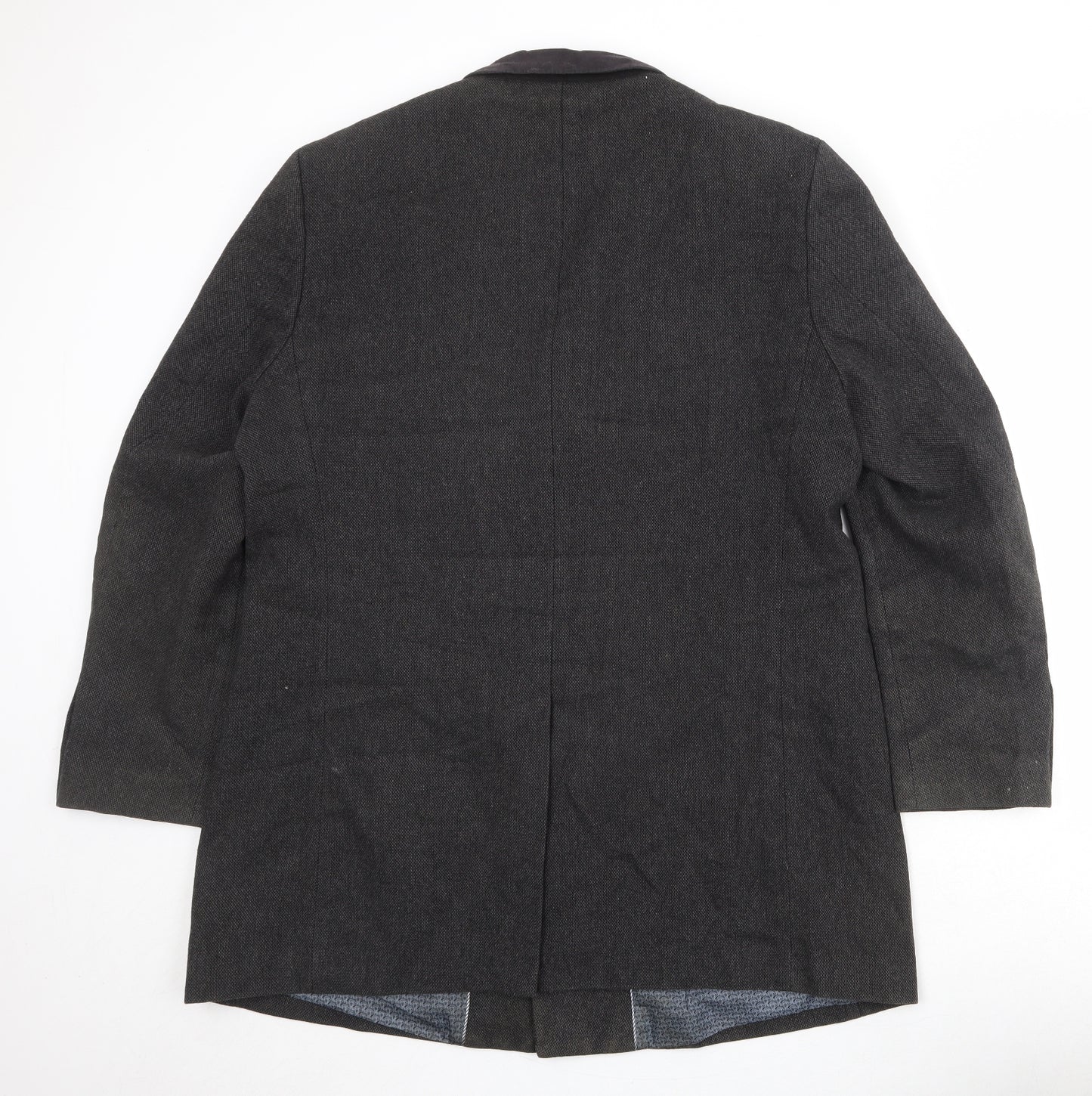 Greenwoods Mens Grey Polyester Jacket Blazer Size 44 Regular