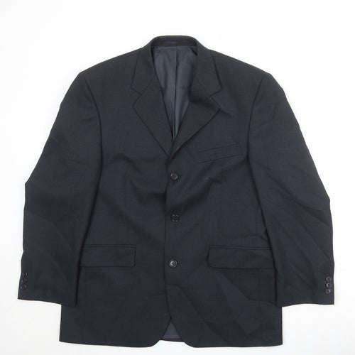 Burton Mens Black Polyester Jacket Suit Jacket Size 40 Regular