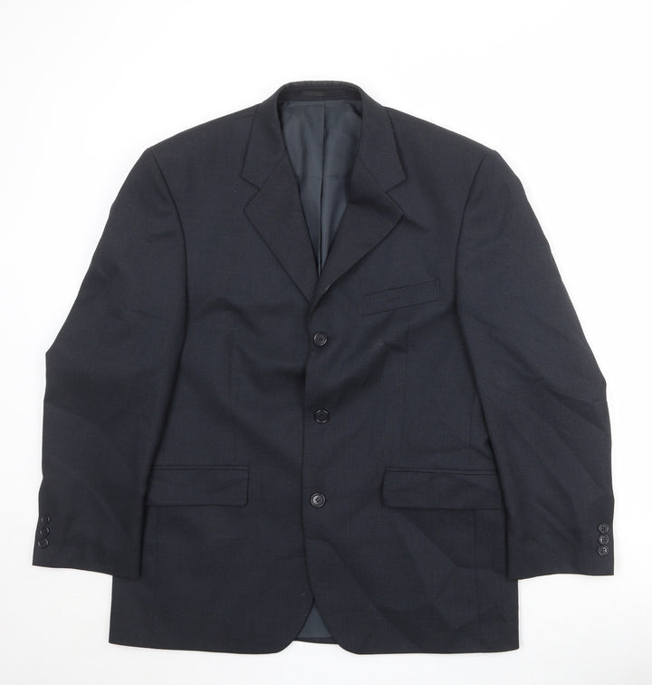 Burton Mens Black Polyester Jacket Suit Jacket Size 40 Regular