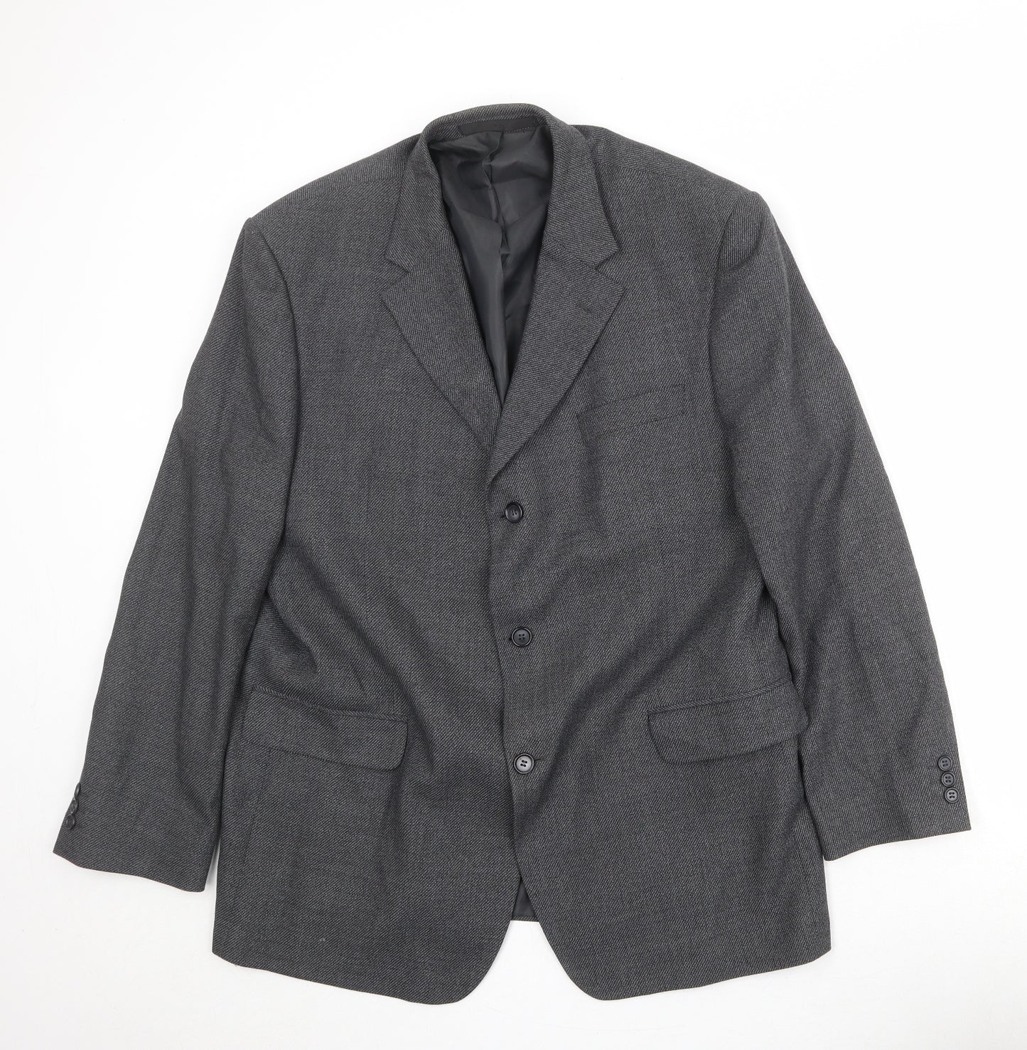 Marks and Spencer Mens Grey Polyester Jacket Suit Jacket Size 44 Regular