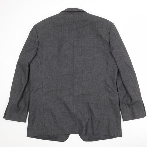 Marks and Spencer Mens Grey Polyester Jacket Suit Jacket Size 44 Regular