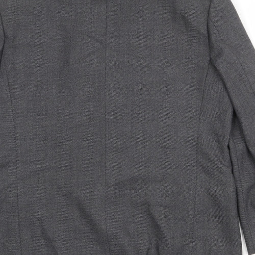 Marks and Spencer Mens Grey Polyester Jacket Suit Jacket Size 44 Regular