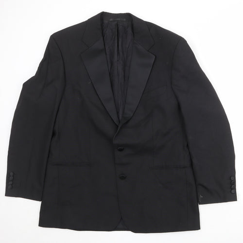 Mr Harry Mens Black Polyester Tuxedo Suit Jacket Size 42 Regular