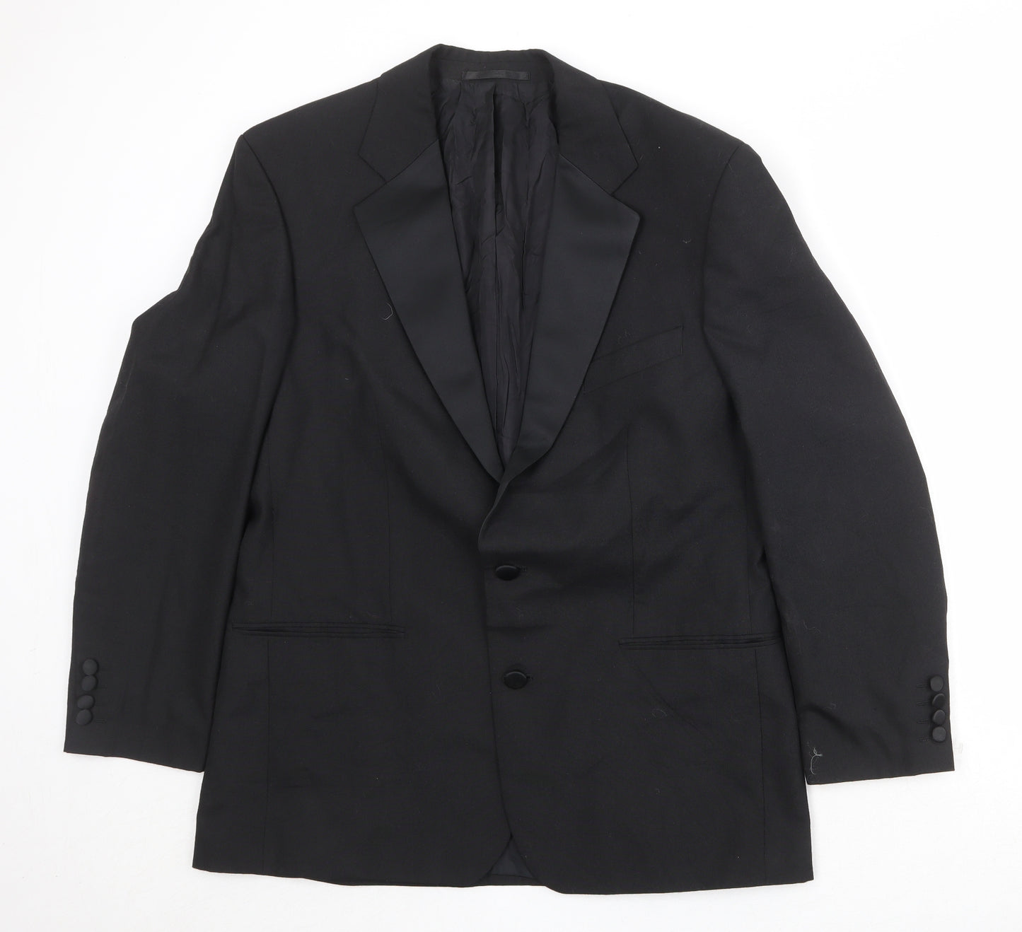 Mr Harry Mens Black Polyester Tuxedo Suit Jacket Size 42 Regular