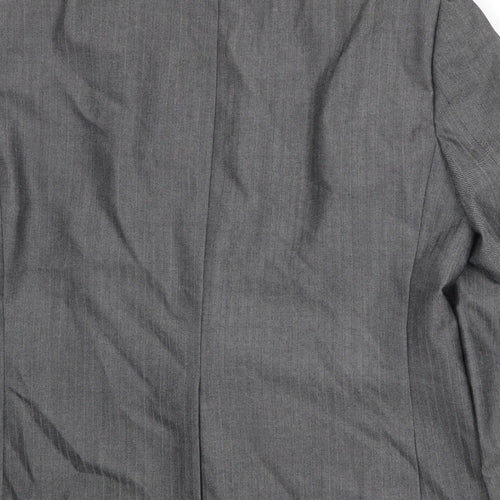 NEXT Mens Grey Polyester Jacket Suit Jacket Size 44 Regular