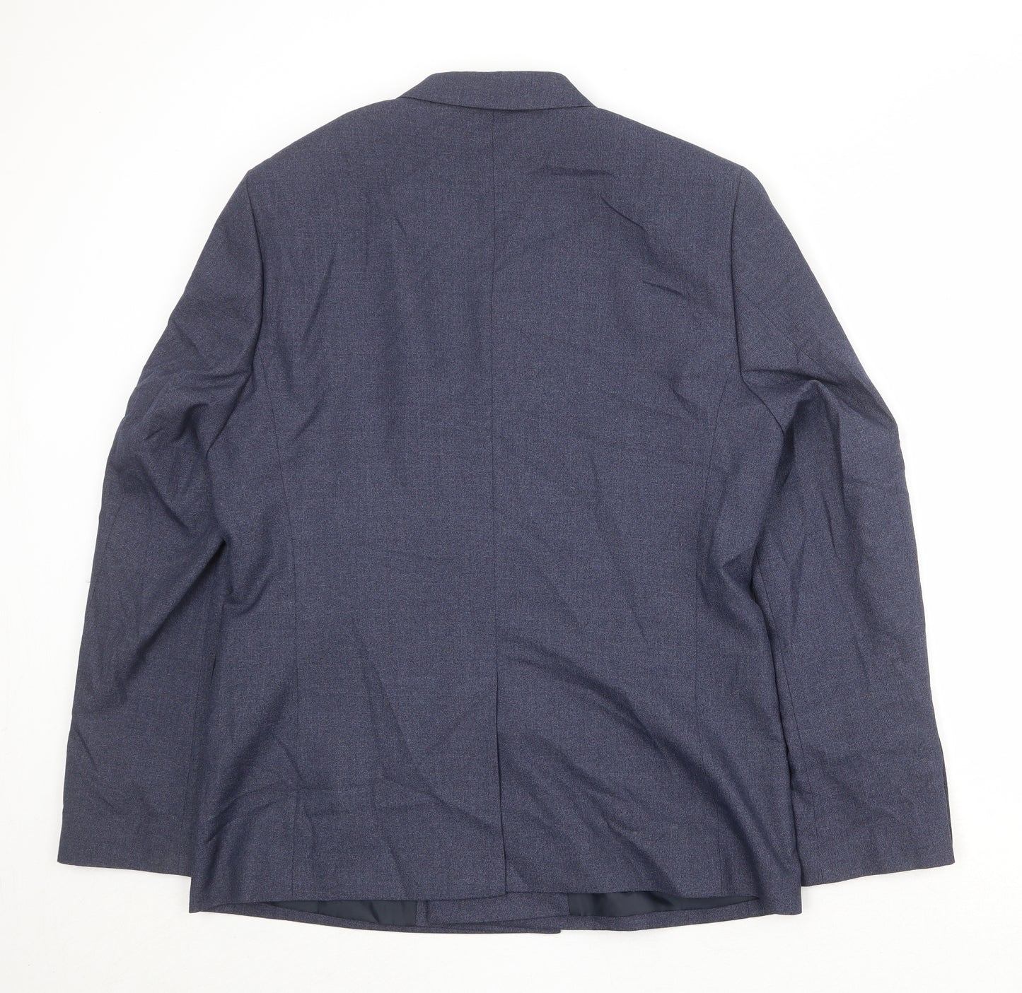 Boohoo Mens Blue Polyester Jacket Suit Jacket Size 42 Regular