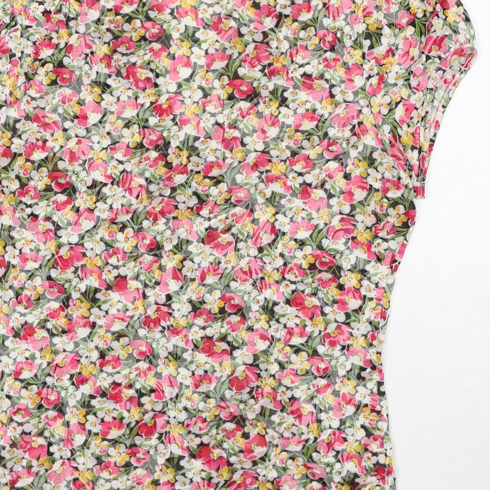 Per Una Womens Multicoloured Floral Polyester Basic Button-Up Size 10 Collared