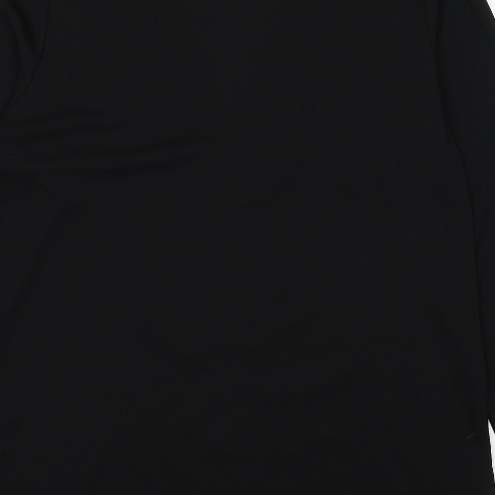 Sarah Hamilton Womens Black V-Neck Polyester Cardigan Jumper Size 16