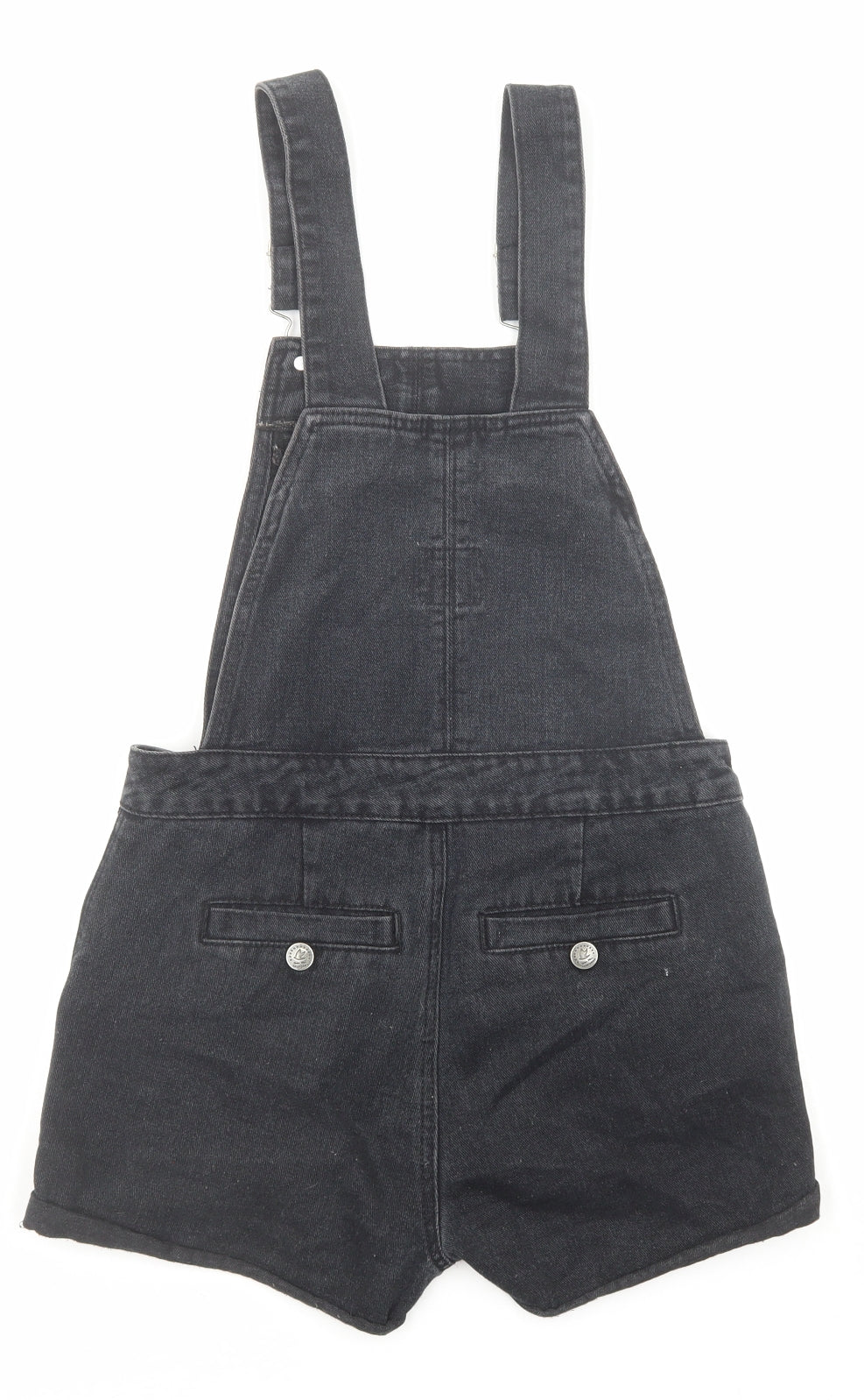 SoulCal&Co Womens Black Cotton Dungaree One-Piece Size XS Zip