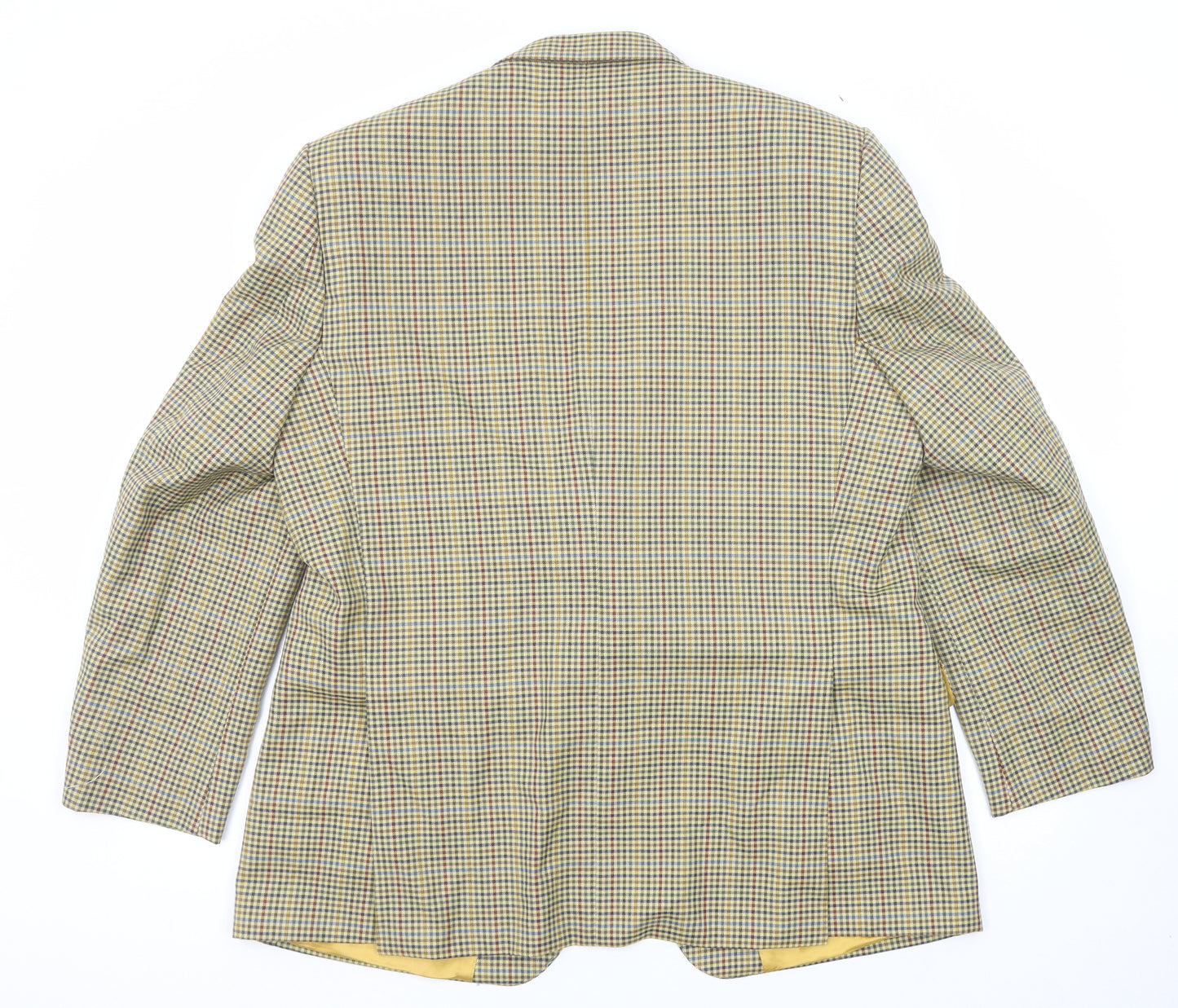 Eric Spencer Mens Multicoloured Geometric Polyester Jacket Blazer Size 46 Regular