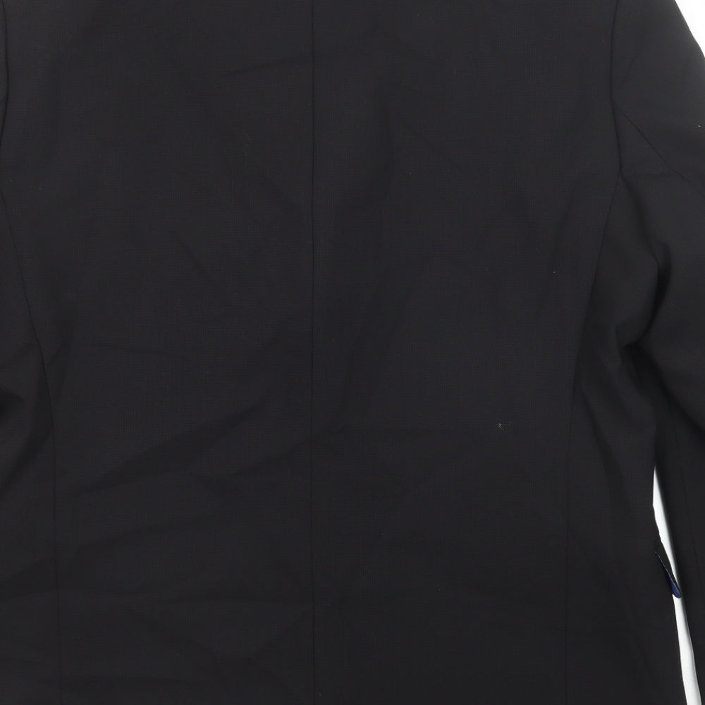 Daniel Hechter Mens Black Wool Jacket Suit Jacket Size 42 Regular